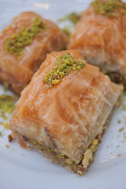 istock arabic dessert baklava on a plate 2204748573