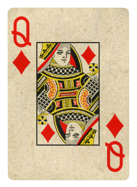 istock Queen Of Diamonds recycled playing card - Isolated 2204759459