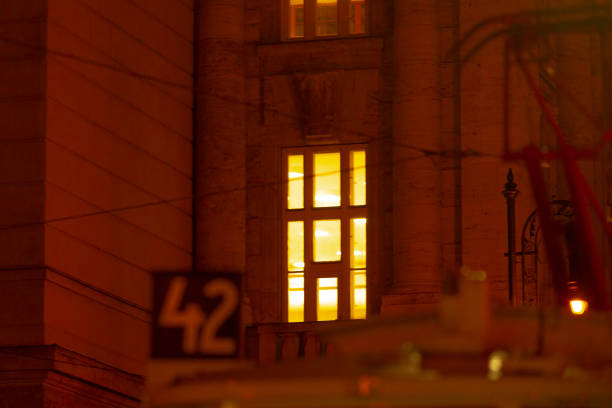 istock There is a building prominently featuring the number 42 on its facade 2204766379
