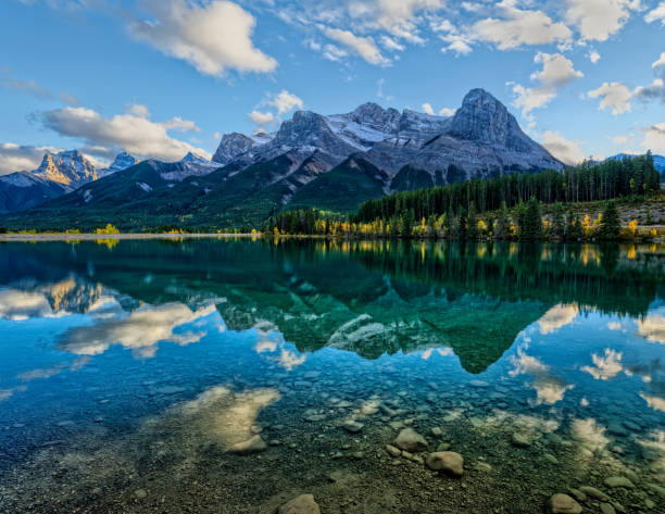 istock Reflection shot of Rundle Forebay - Banff National Park 2204779302