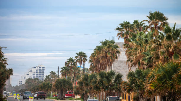 South Padre Island traffic. Texas, USA