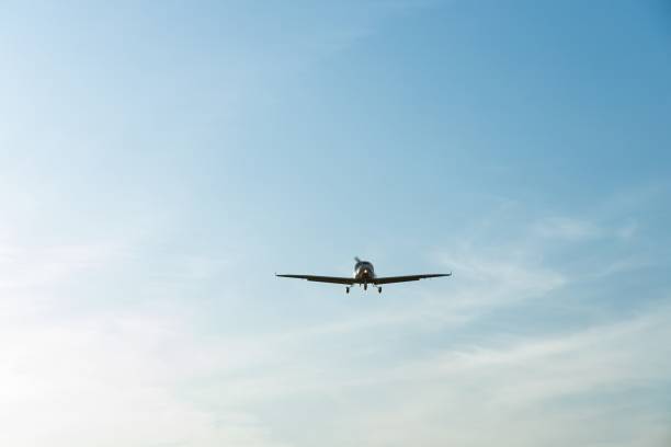 istock Single engine ultralight aircraft flying in the sky. empty space for insertion. 2204784185