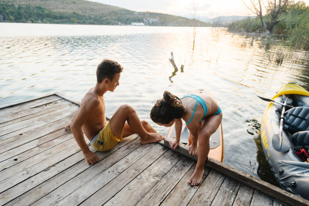 istock Peaceful Moments by the Lake: Paddleboard Adventure 2204786642