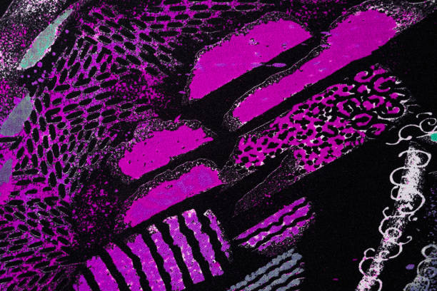 istock Colorful and Dynamic Design on Black Cloth 2204789919