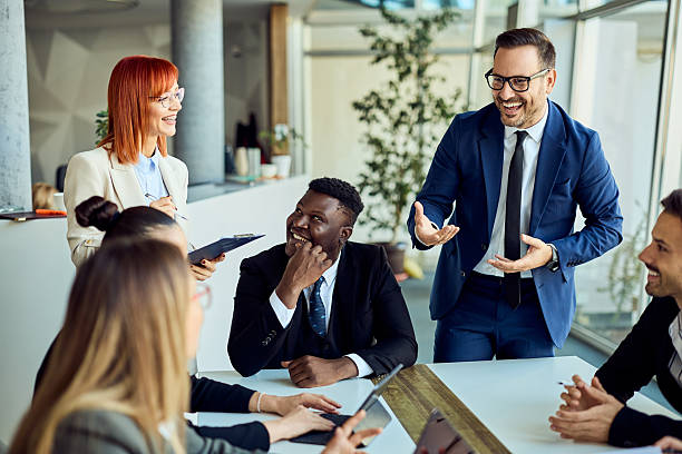 istock Collaborative Business Team Meeting in Modern Office Environment 2204810044