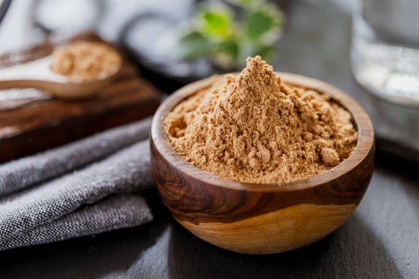 istock Medicinal and food maca powder 2204819642
