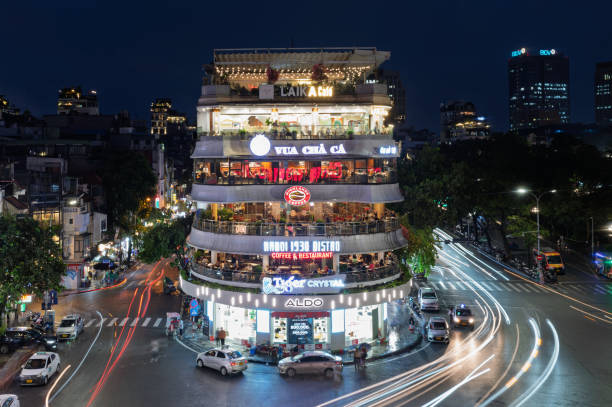 istock Hanoi, Vietnam, a bustling intersection in the Old Quarter 2204821674