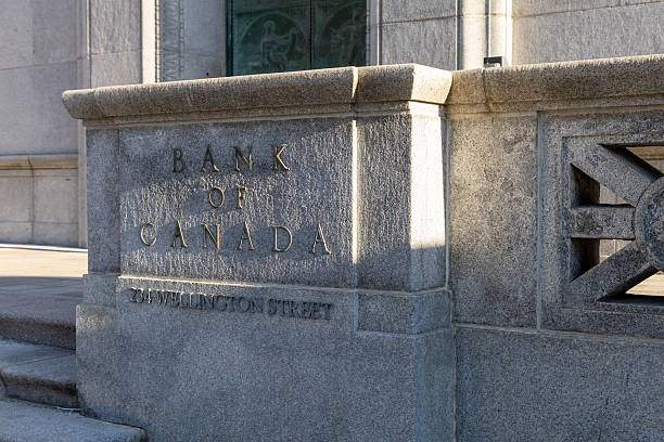 Ottawa, Canada - October 17, 2024: Bank of Canada building in Ottawa downtown.