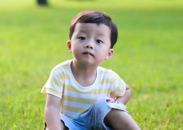 Cute children playing in the park