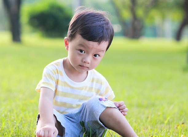 Cute children playing in the park