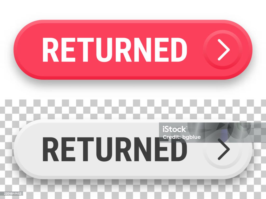Back Released. Click Returned 3d Click Web Buttons On Blank Background Stock Illustration ...