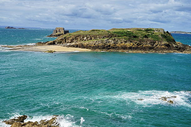 The sea at Saint Malo in Brittany, France