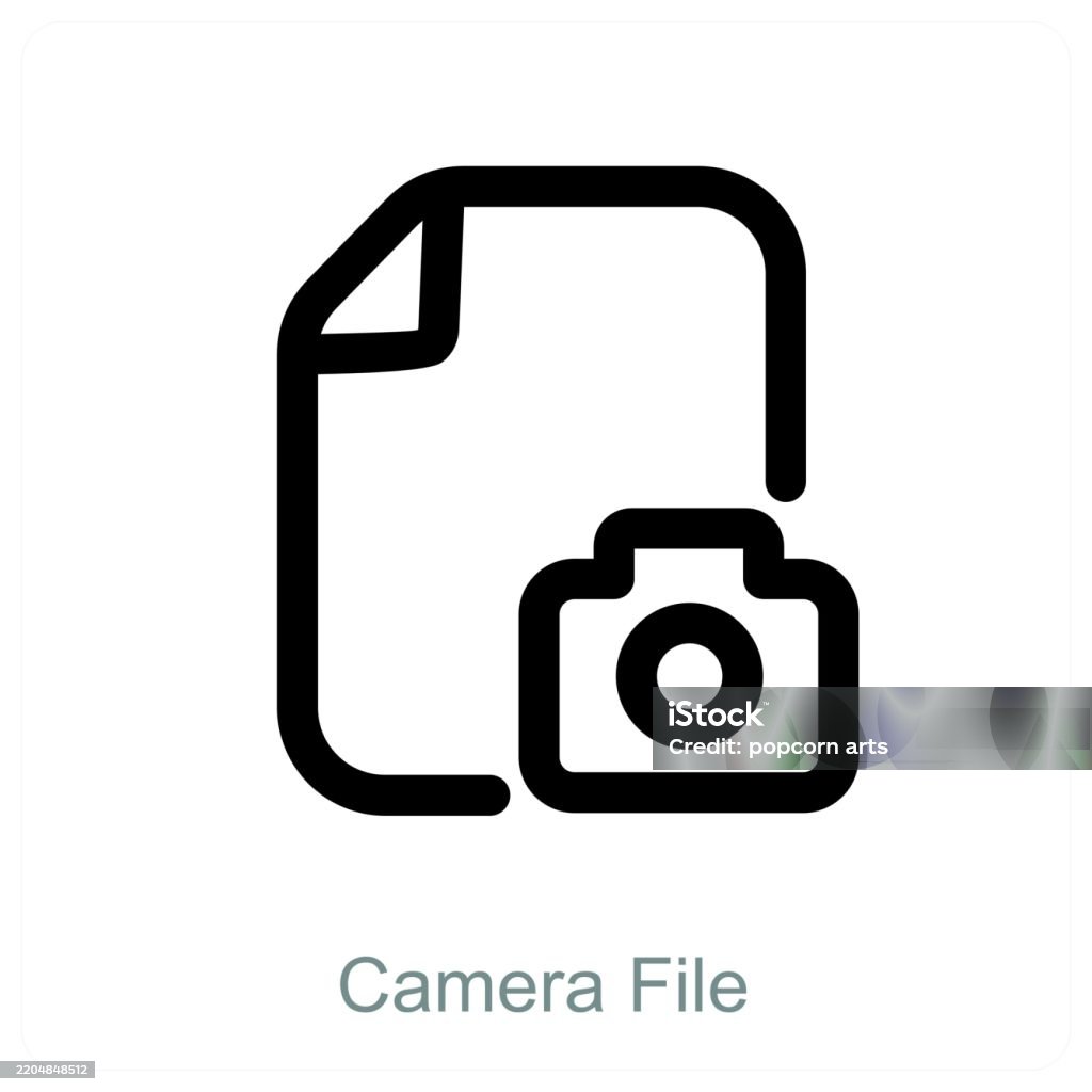 Camera File Camera File Stock Illustration - Download Image Now - Document ...