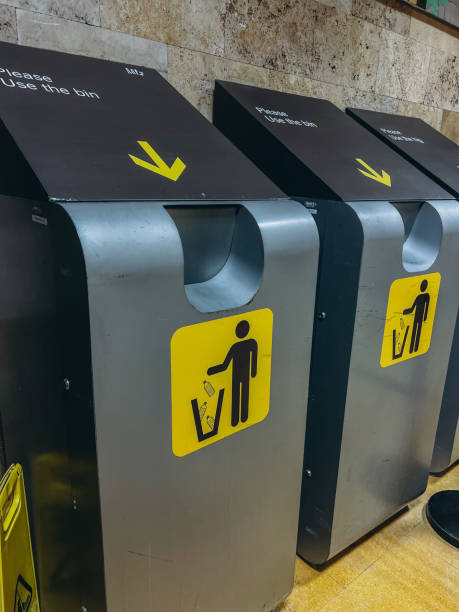 istock Bottle recycling containers in an airport terminal. 2204850231