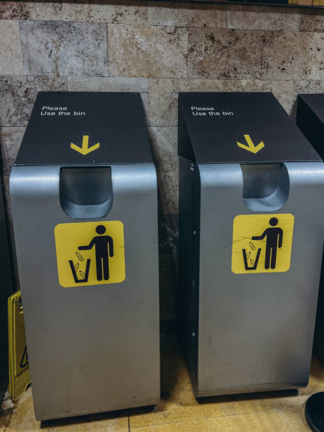 istock Bottle recycling containers in an airport terminal. 2204850345