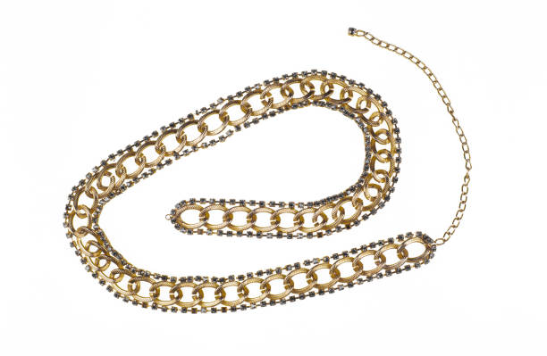 istock gold jewelry belt isolated on white background 2204851490
