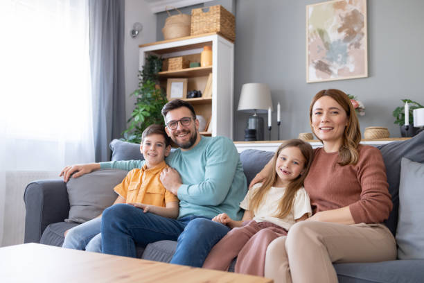 istock Family together time on a comfortable sofa 2204851635