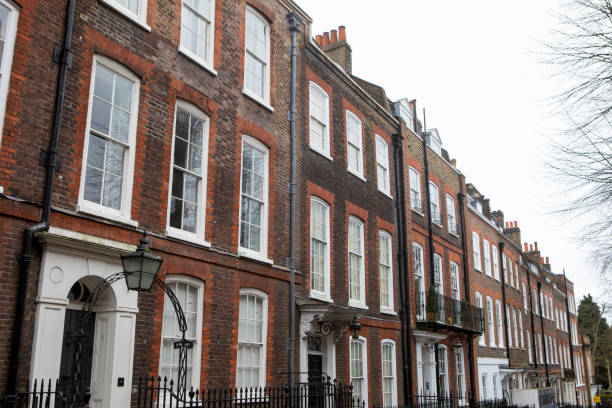 istock Red brick terraced townhouses 2204855541