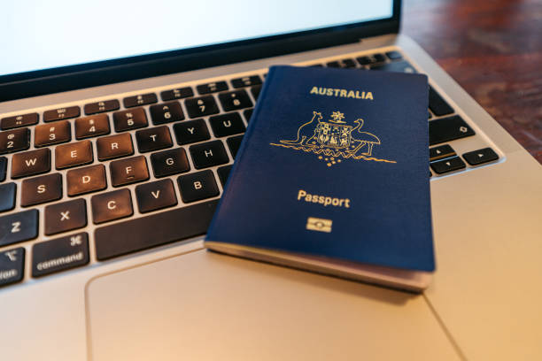 istock An Australian Passport On A Laptop Indoors 2204855912