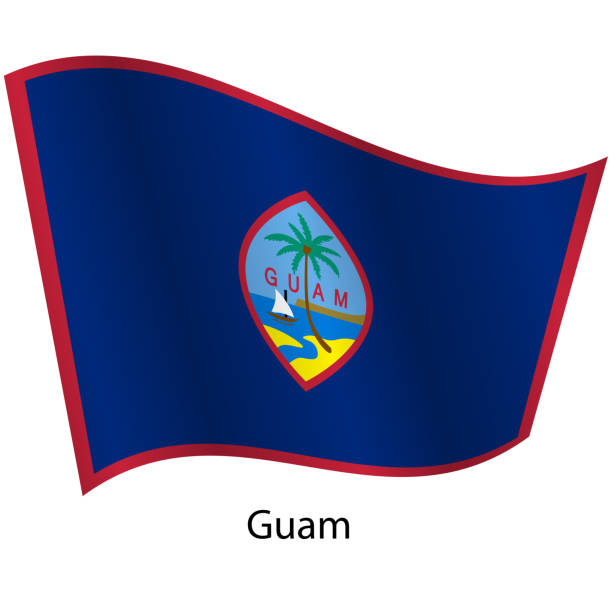 istock Flag of the country Guam on a white background 2204857112