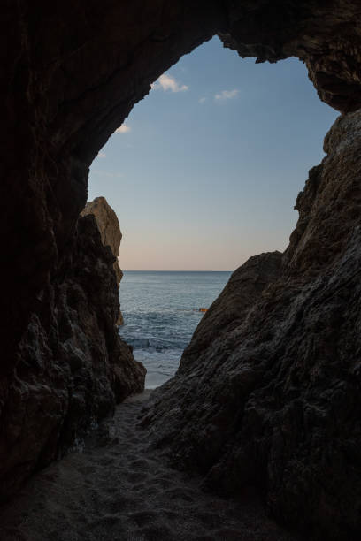 istock The blue sea beyond the rock tunnel, Aichi Prefecture 2204857892