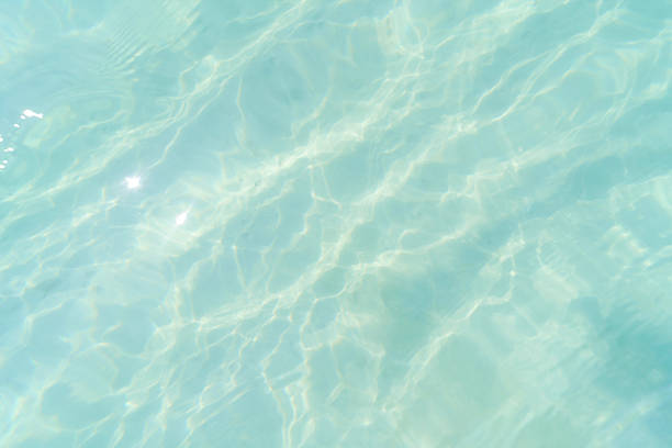 Abstract background image of defocused lights of shiny sea surface in sunny day