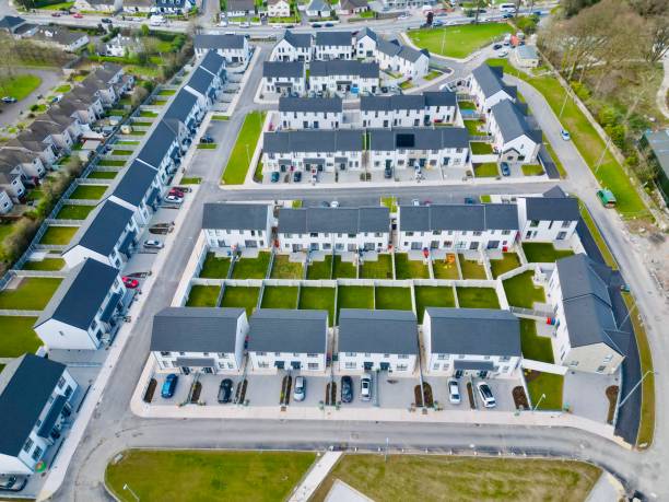 istock Newly built house in Cork Ireland Ariel view 2204861137