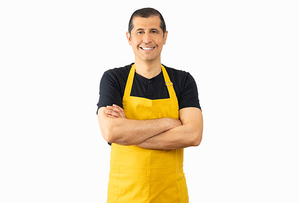 istock man smiling toothily with arms crossed expressing, positive emotions 2204861617
