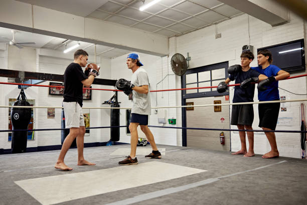 istock Focus mitt training at youth boxing club 2204862039