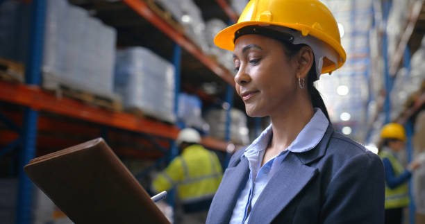 istock Quality Control, checklist and woman in warehouse with tablet, coordination and distribution. Logistics, manager and inventory in storage facility with delivery, export or shipping in supply chain 2204864067