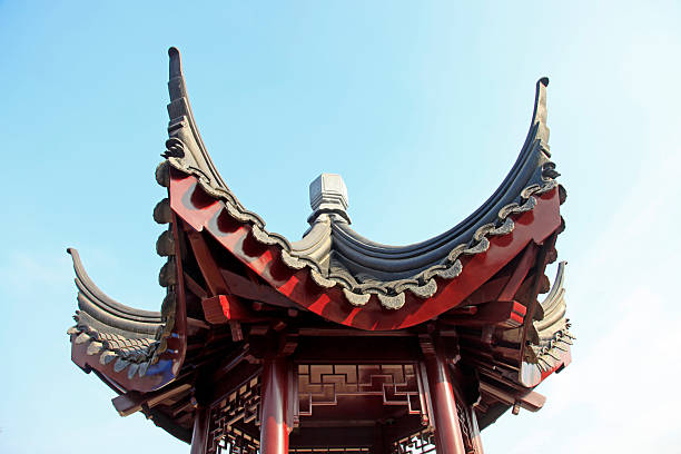 istock Chinese traditional pavilion roof 2204868226