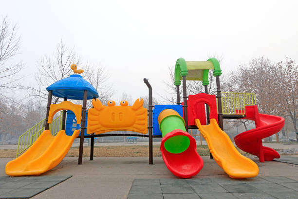 Children's slide in the playground