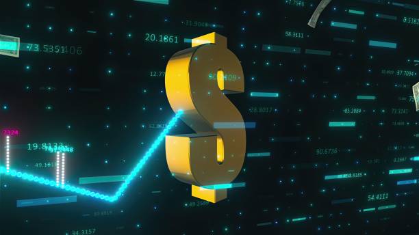istock Stock market chart and dollar 2204868534