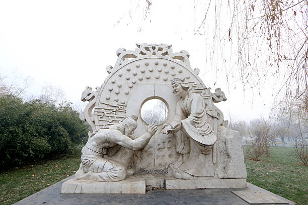 Chinese stone carvings in the park