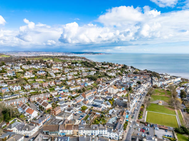 istock Centre of Dawlish in Devon with bowling green 2204873059