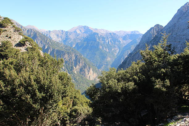 istock Mountain and blue sky. Summer day. Samaria Gorge. Greece 2204874225