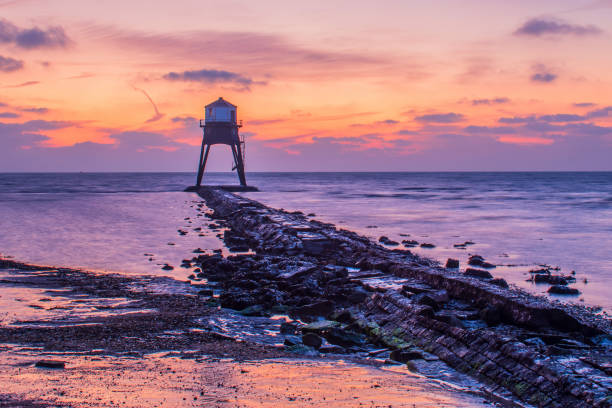 istock A look along Dovercourt Lighthouse Harwich walkway on an orange dawn 2204877251