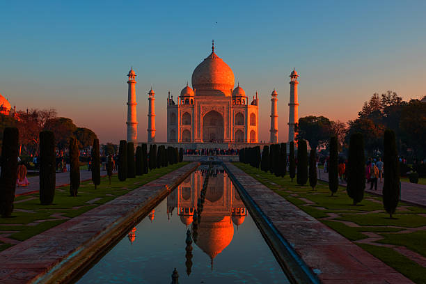 istock Taj Mahal at amazing sunset - Agra, India 2204879537