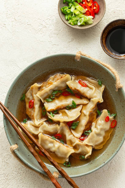istock vegetarian gyoza dumplings soup 2204880540