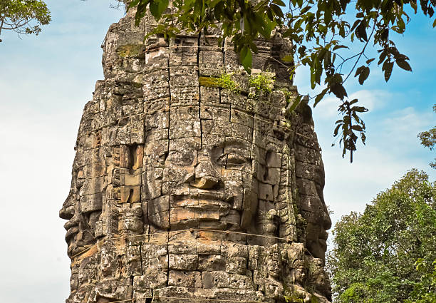 Built in 1190, Bayon temple is one of the main attraction at Angkor. The temple has over 50 towers with 4 faces on each sides.