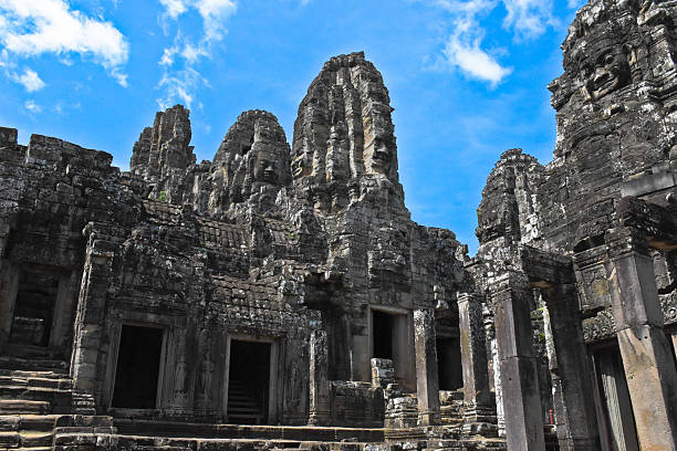 Famous Buddhist temple in Siem reap, which is famous in Cambodian culture