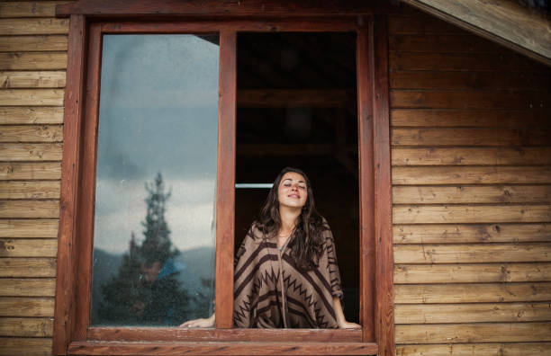 istock Enjoying the freshness of the mountains. 2204891637