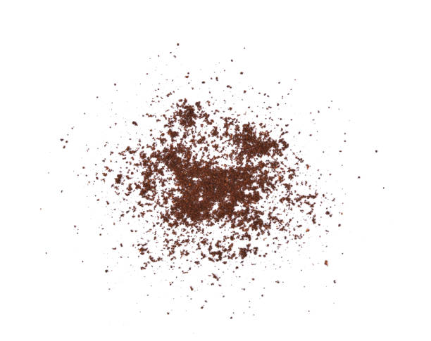 istock top view of Coffee powder isolated on white background 2204897036