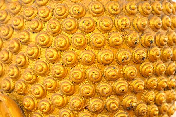 close up of a buddha statue.