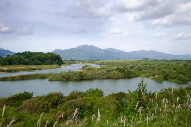 istock Seomjin River View from Hwoingtang Pavilion 2204900239