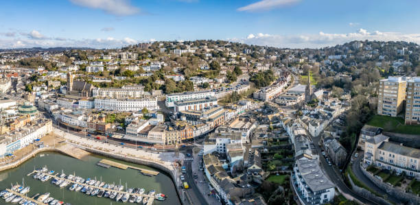 istock Panorama over Torquay Town Centre and Seafront 2204902394