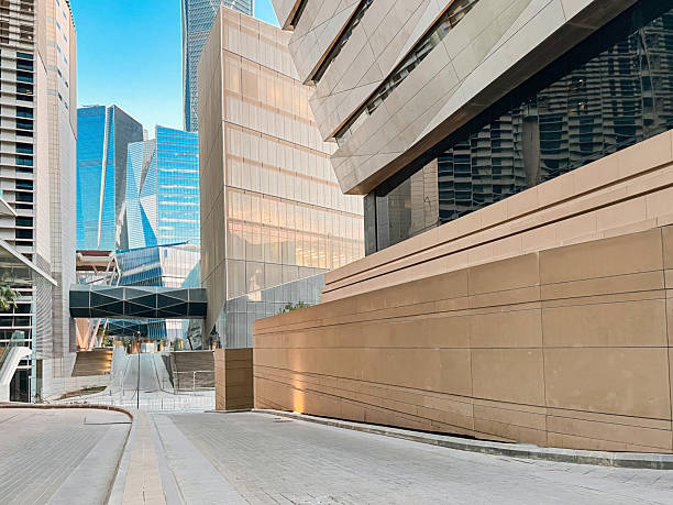 istock Modern Geometric Architecture at King Abdullah Financial District 2204903662
