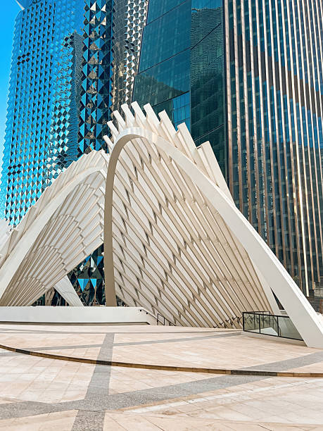 istock Modern Geometric Architecture at King Abdullah Financial District 2204903776