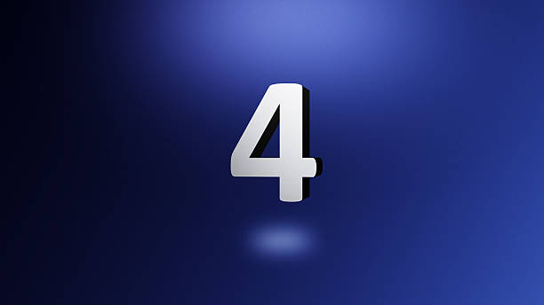 istock Number 4 4K stock photo 2204903795