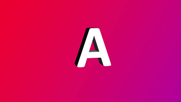 Abstract Alphabet Background with Colorful Randomly Letters 4K